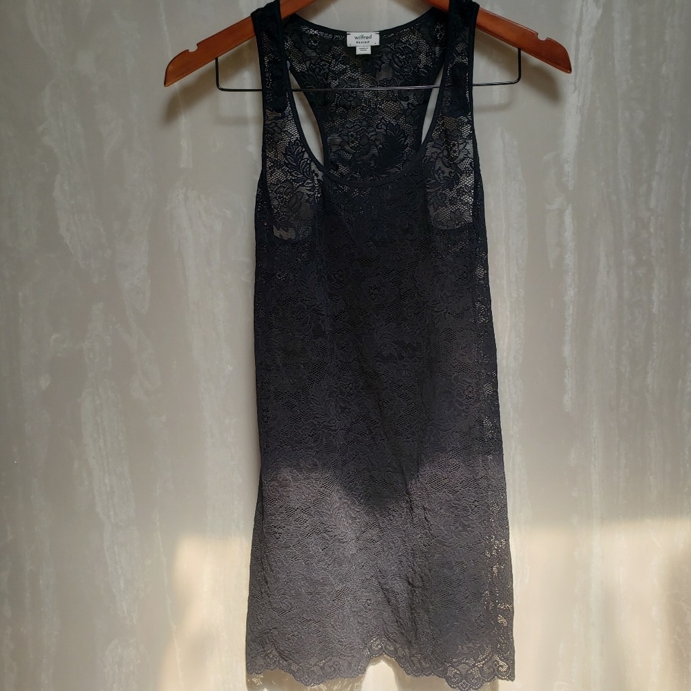 Aritzia Wilfred Lace Racer Tank